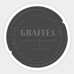 Graflex clean stamp black or white Sticker